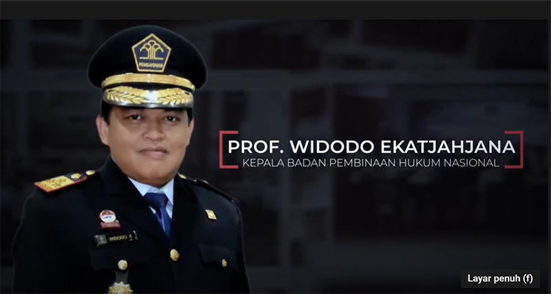 Prof Widodo Eka Tjahjana Jabat Kepala Bphn Jdih Maltengkab